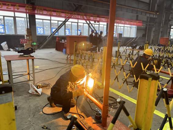 公司舉辦電焊工、電工技術(shù)比武