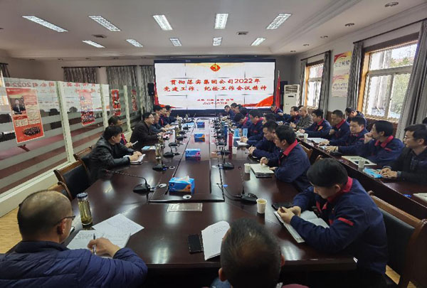 公司召開會議傳達(dá)集團公司黨建工作、紀(jì)檢工作會議精神